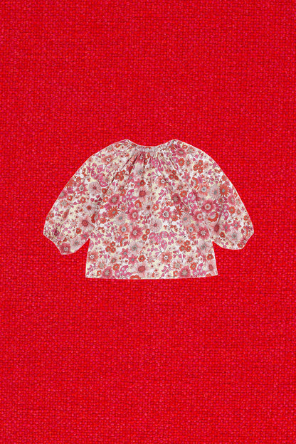 carlyle balloon blouse pink